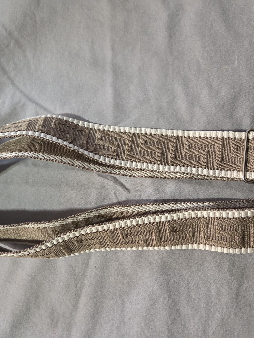 Neutral Beige Men's Webbing Belt Strap